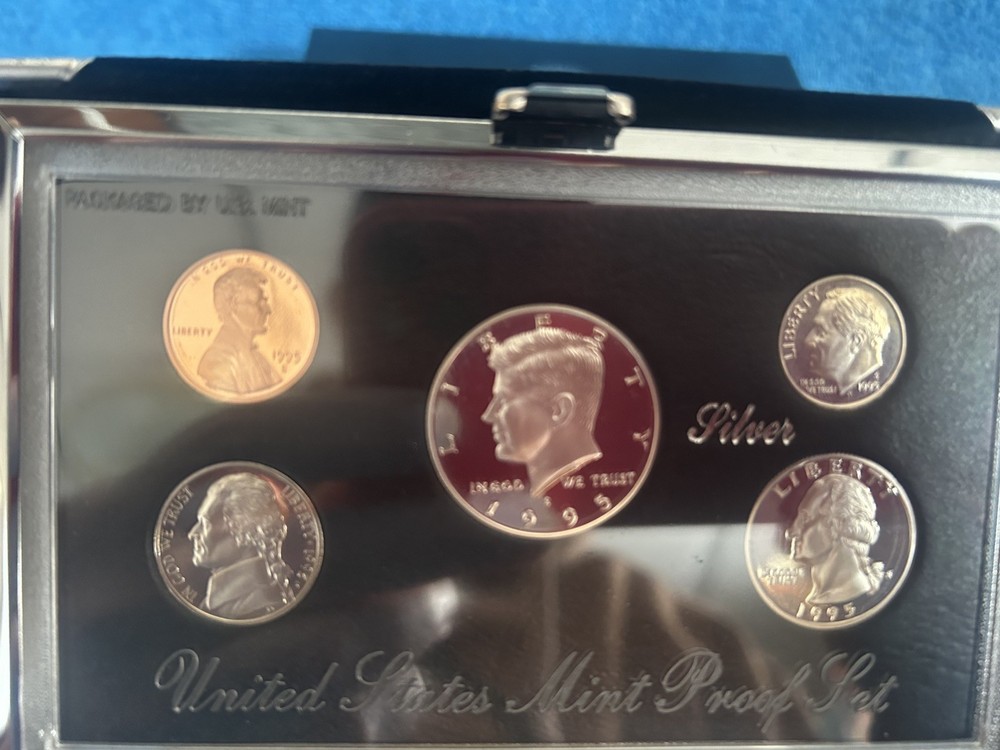1992 thru 1995 U.S. Mint Premier Silver Proof Sets OGP /COA