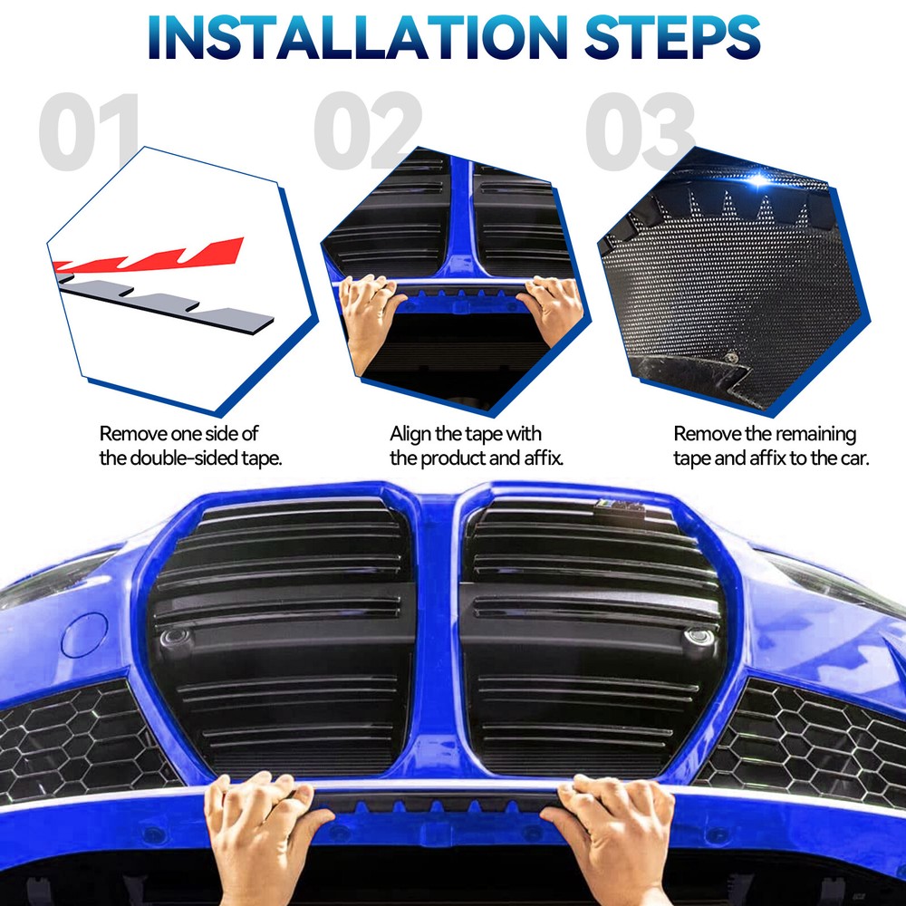 8 Universal Car Bumper Scrape Guard AntiScratch Kit Scrape Protector Skid Plate~
