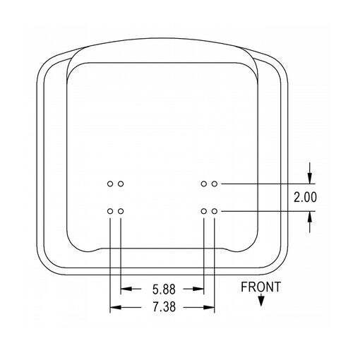 Bucket Seat Black Vinyl fits Kubota L2250 L2550 L2850 L3250 L4200 35080-18400
