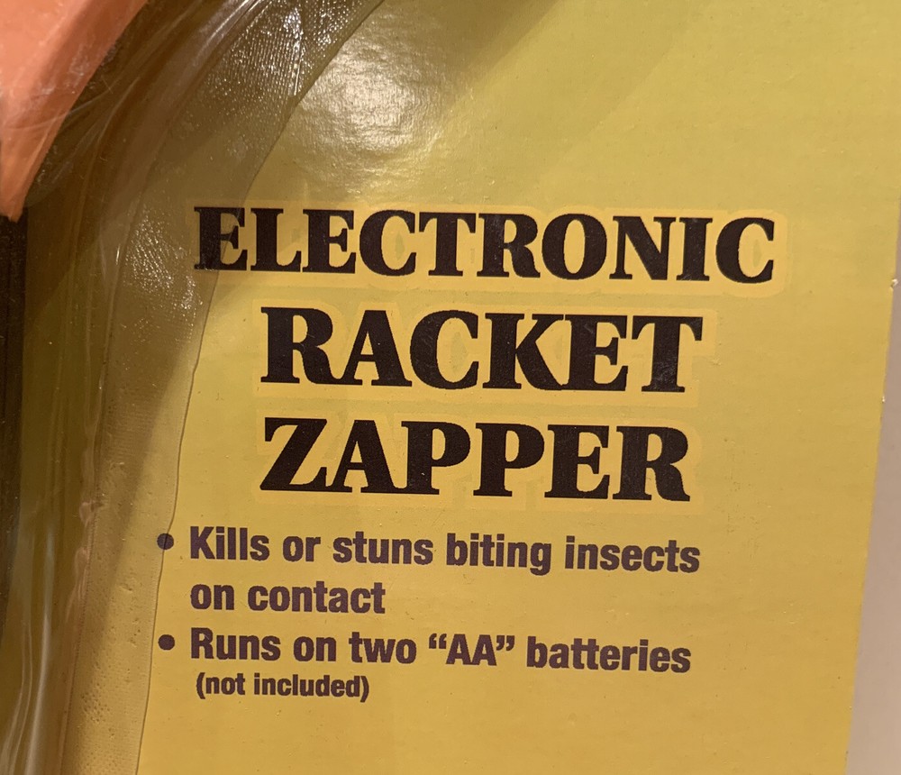 Bite Shield Electronic Bug Racket Zapper Kills Insects Mosquitoes Flies. NEW