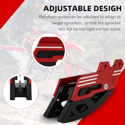 Chain Guide for CRF300L,Adjustable Motorcycle Chain Guard Protector for Dirt