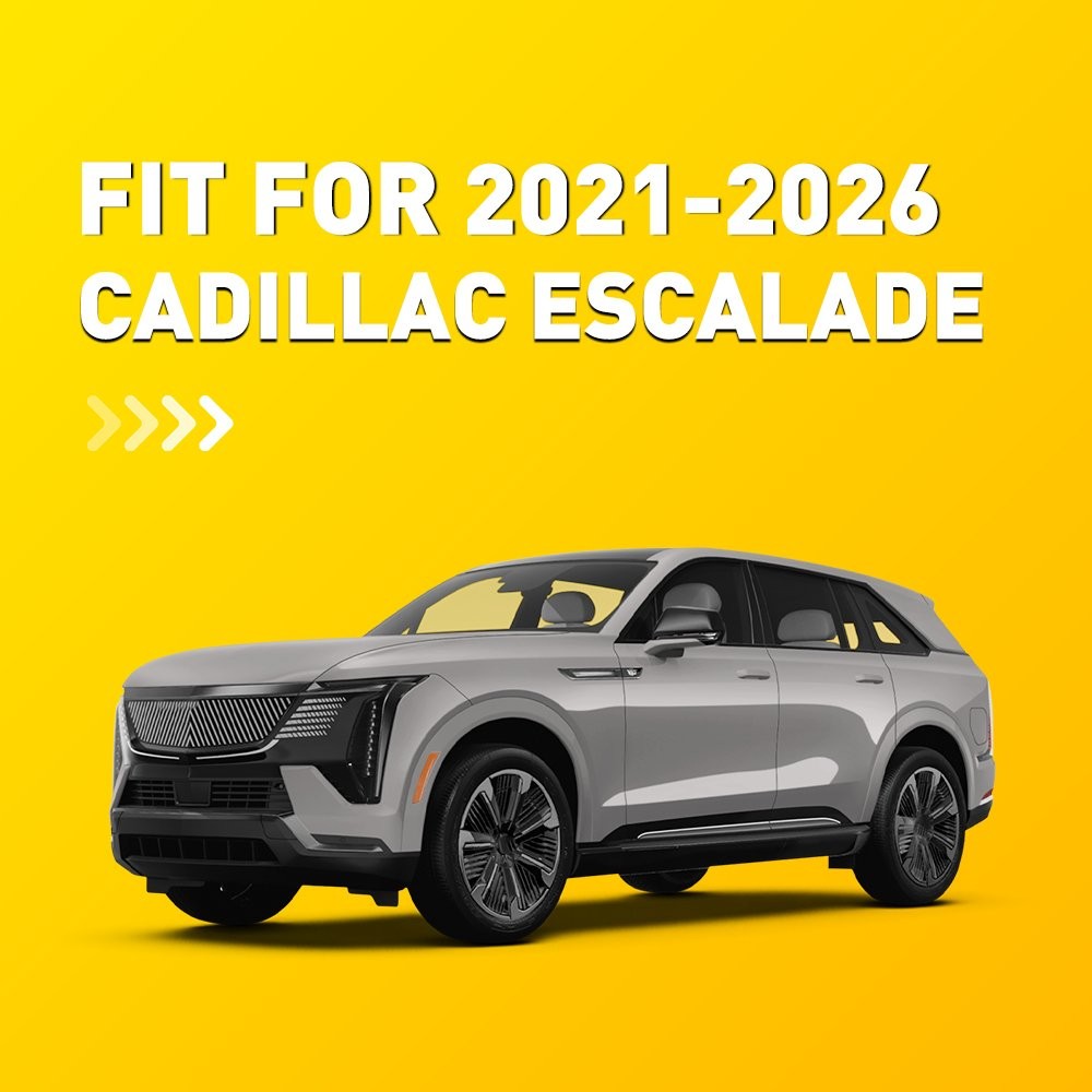 Fits Cadillac Escalade 2021-2026 Center Console Lid Armrest Cover Black Leather