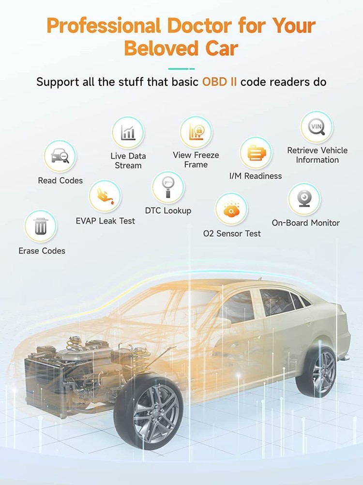 ANCEL AD410 Code Reader Automotive OBD2 Scanner Auto Check Engine Car Diagnostic