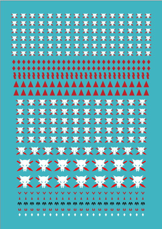 Warhammer 40k Space Wolves Wolfspear Custom A5 Transfer Sheet