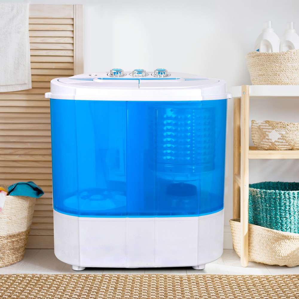 10lbs Mini Portable Compact Washing Machine Spin-Dry Laundry Washer Save Space