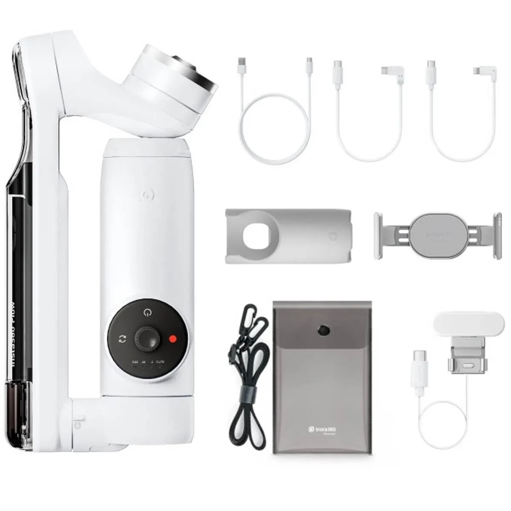Insta360 Flow Creator Kit Axis Gimbal Stabilizer for Smartphones White Open Box