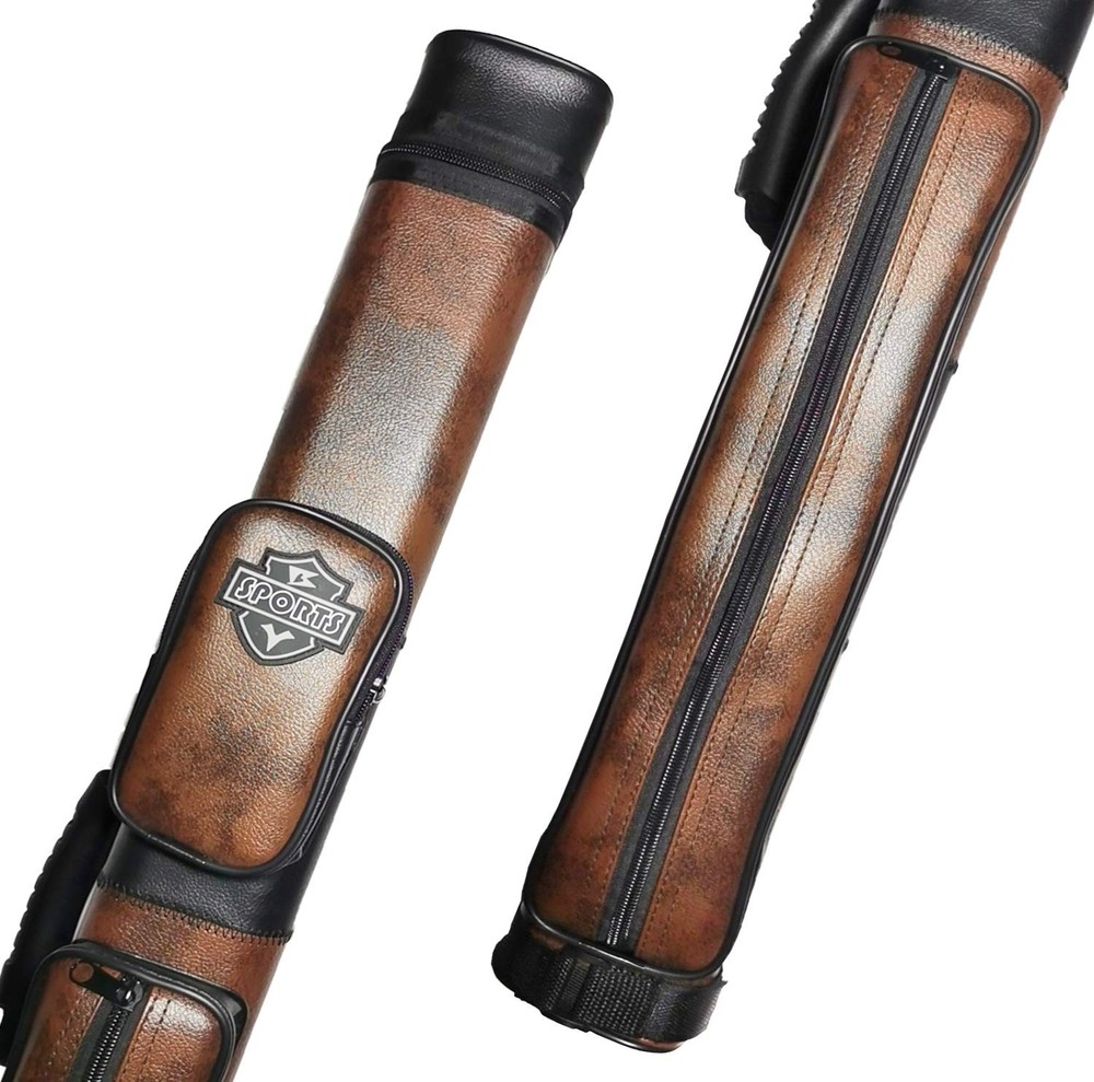 2x2 Hard Cue Case for Pool Cues - Square Billiard Stick Carrying Solution