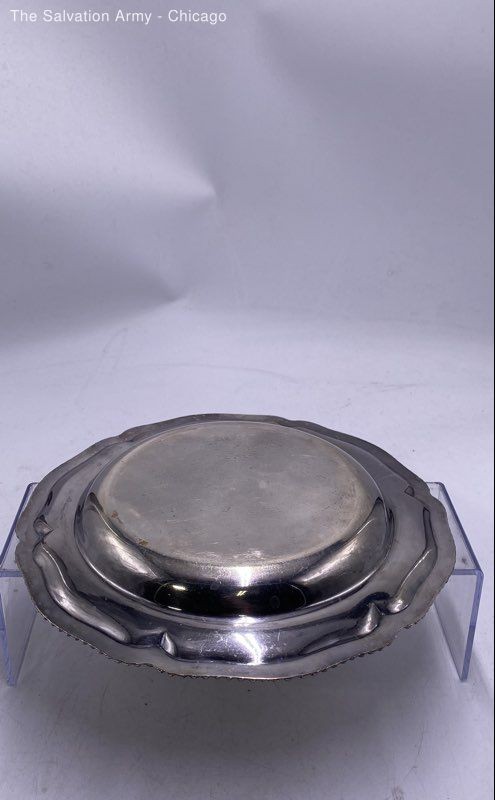 Kitchenware Tableware Round Shape Large Serving Silver Plate Tray