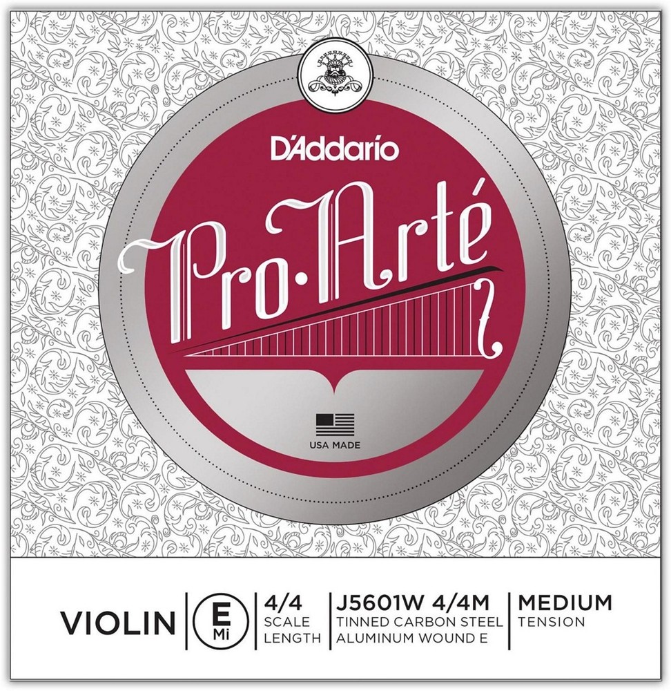 D'Addario Pro-Arte Series Violin E String 4/4 Size Medium Wound E