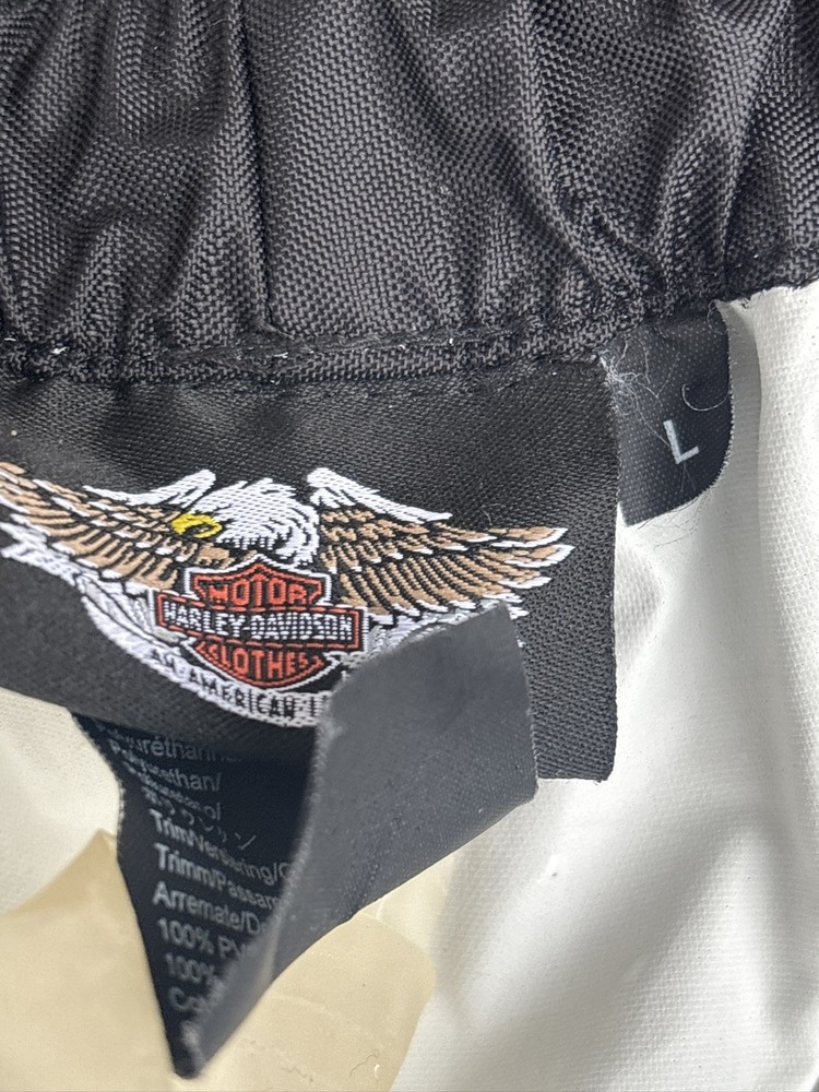 Harley-Davidson Motorcycle Rain Suit Set Jacket Pants Reflective Size Large