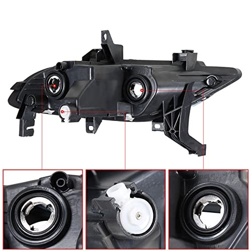 2-Pack Fog Light Assembly Driver and Passenger Side Replacement for Maxima