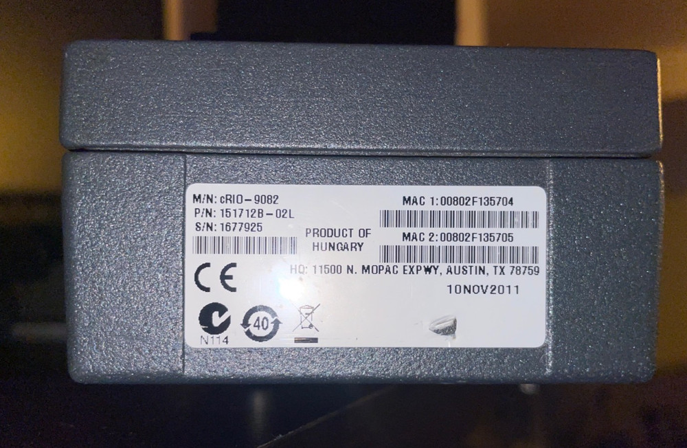 NI National Instruments CRIO-9082 CompactRIO Controller - Tested