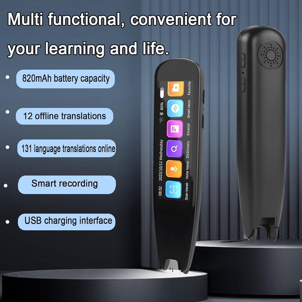 Scan Reader Pen, OCR Digital Pen Reader, Text to Speech Reading Pen, Voice6607