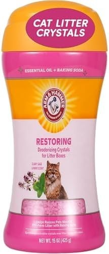 Arm & Hammer Restoring Cat Litter Box Deodorizing Crystals, Litter Deodorizer Ad