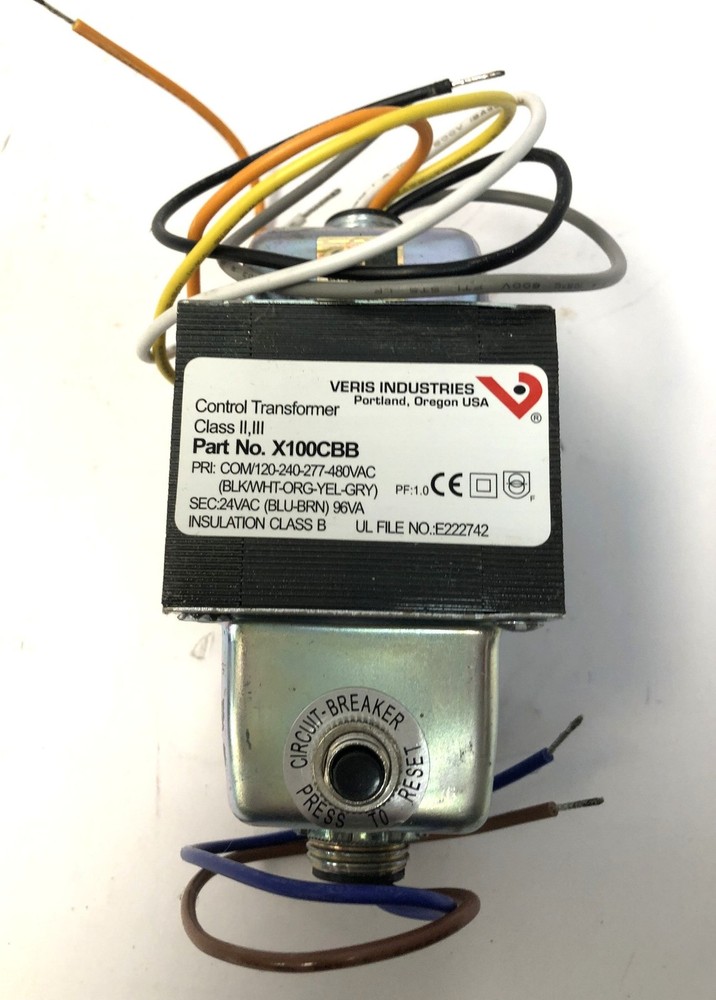 Veris X100CBB Control Transformer – Good Condition