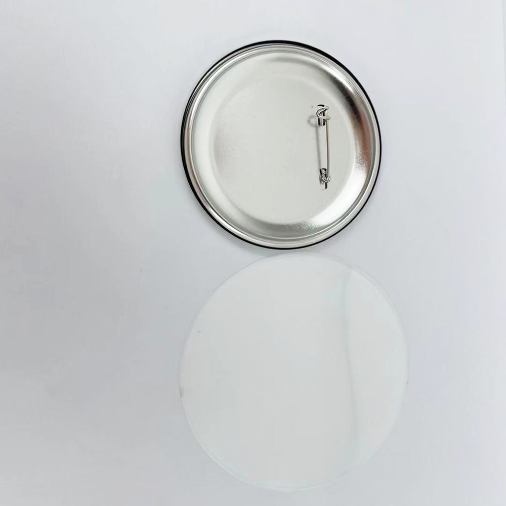 Badge Crafting Tools Metal Pin Back Button 100 Sets/Pack 75mm