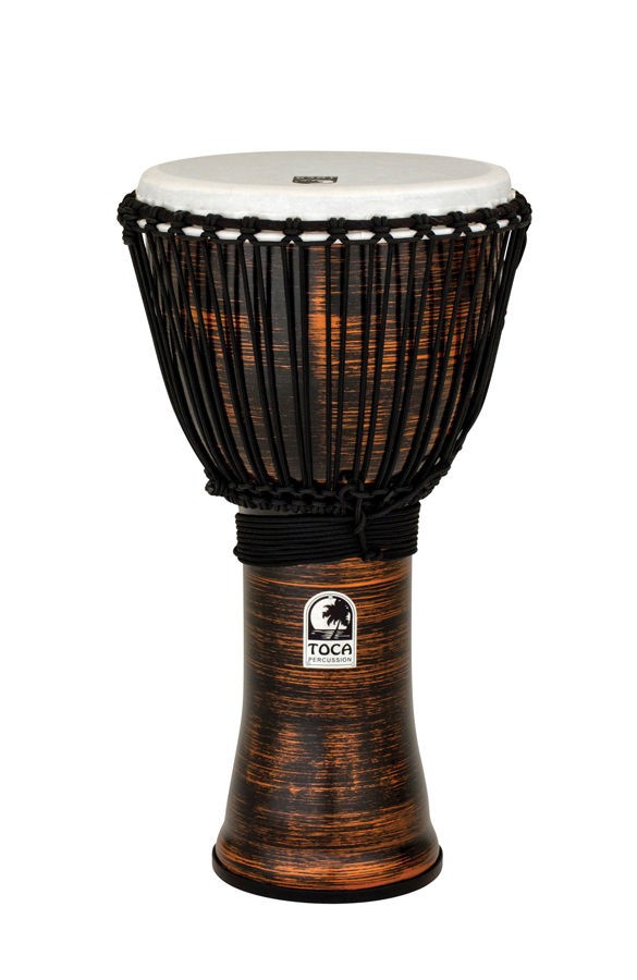 Toca Freestyle 12" Djembe Drum - Spun Copper