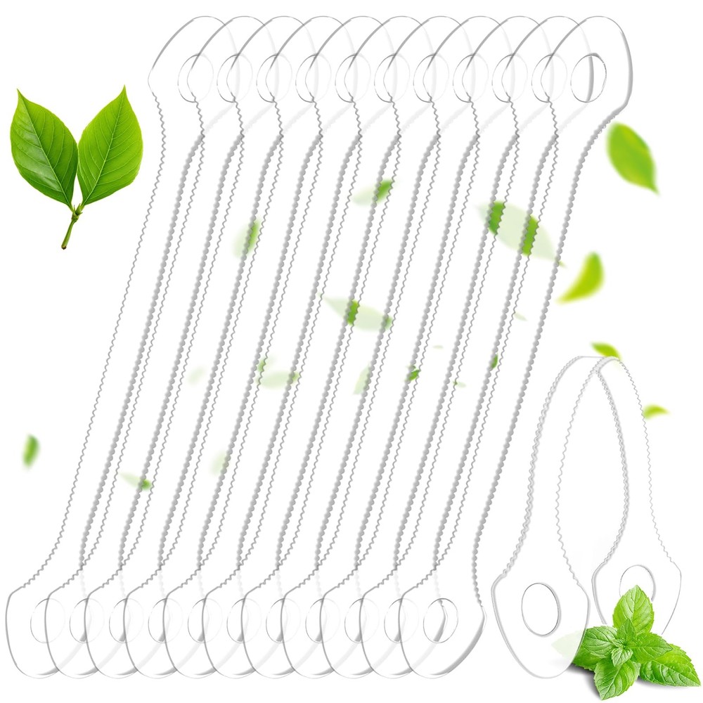 50 Count Disposable Tongue Scraper, Plastic Cleaner 50 Count, Clear