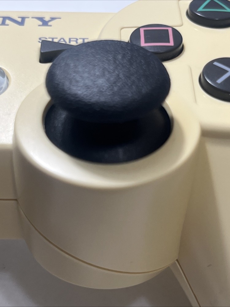 Sony PS3 Dualshock 3 Controller OEM Tested Working Yellowed Shell