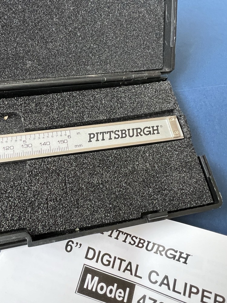 Pittsburgh 6”Digital Caliper Model 47257 Original Packaging GUC