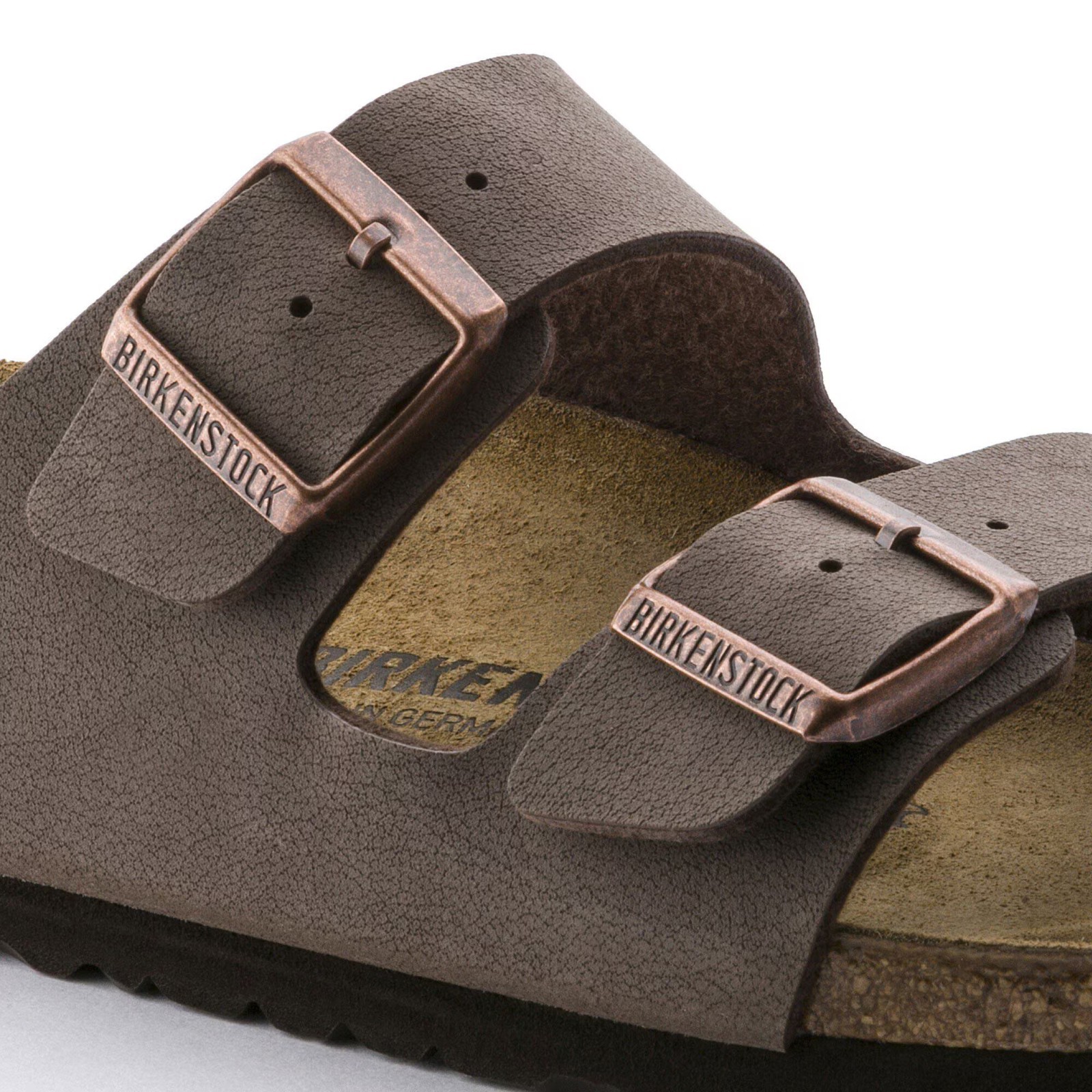 Birkenstock Arizona Birkibuc Sandals - Mocha