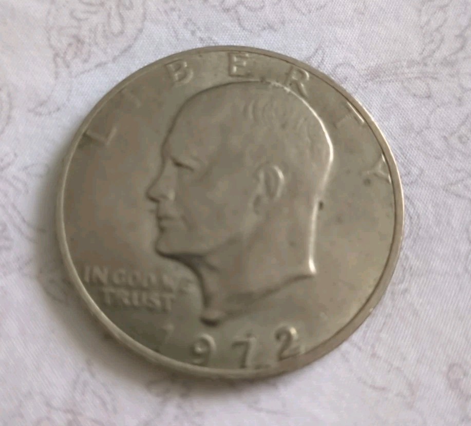 1972 Eisenhower Liberty One Dollar Coin  Circulated.