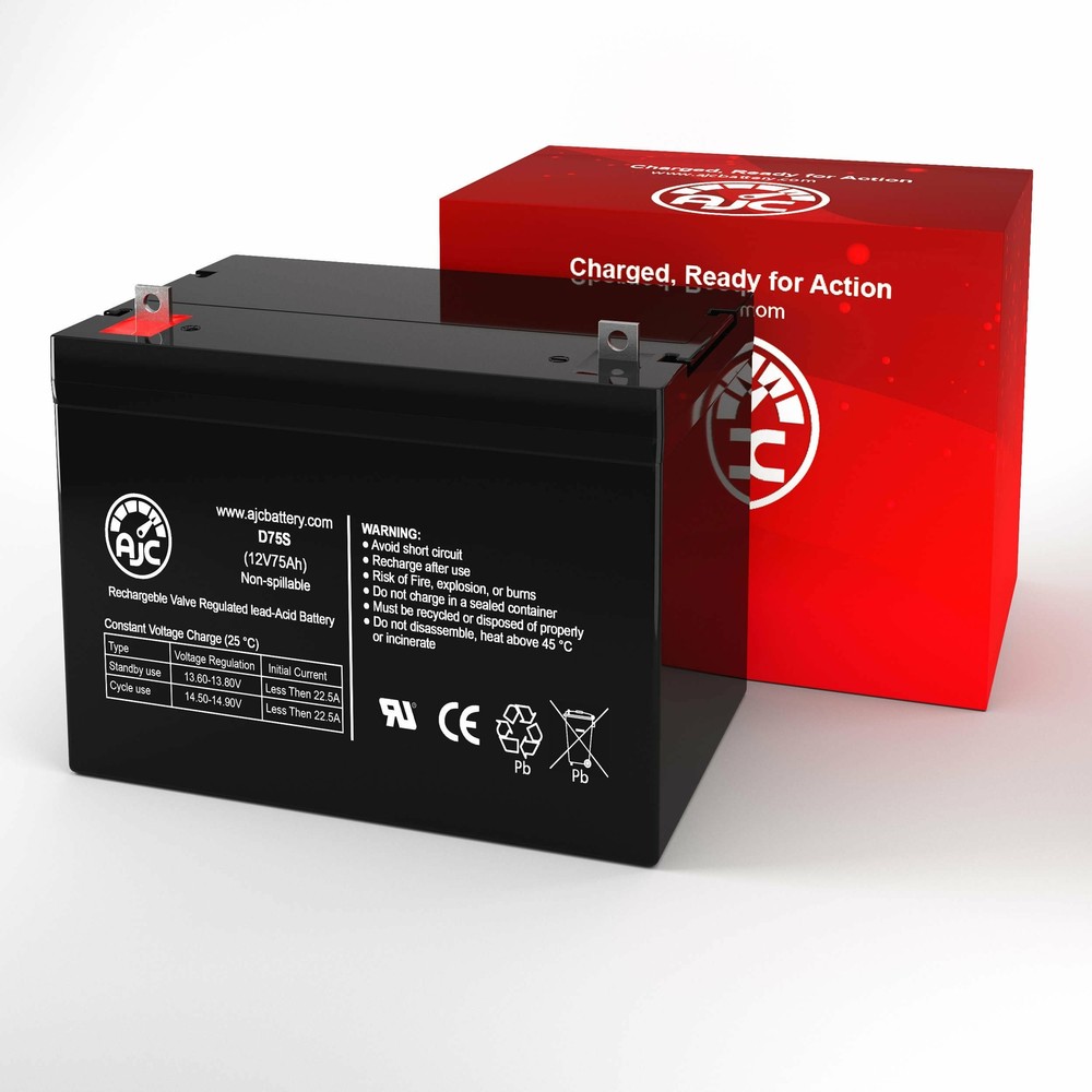 Interstate DCM0075U 12V 75Ah UPS Replacement Battery