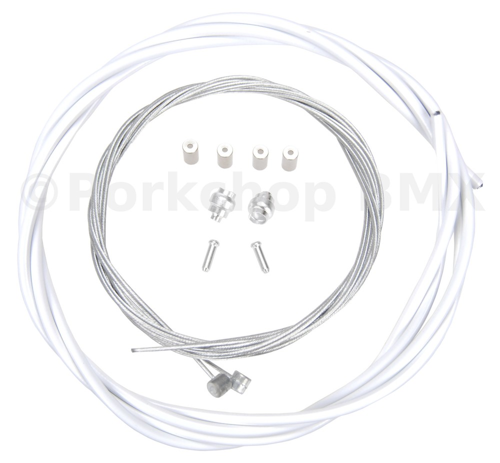 Basic Bicycle Brake Cable Kit for BMX/MTB - WHITE
