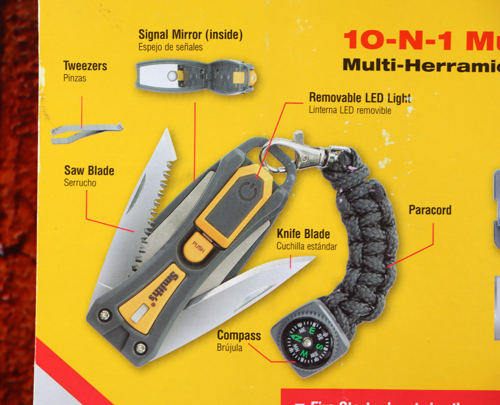 Smith's 50541 Ultimate Survival Multi-Tool First Aid Fire Starter Knife Kit