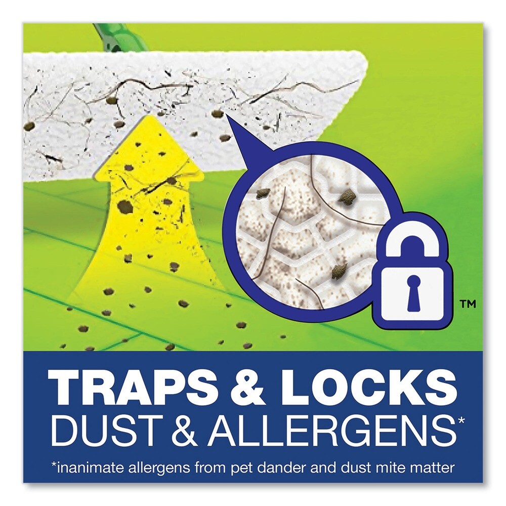 Swiffer 09060EA 46" Sweeper Mop - Green/Silver/White New