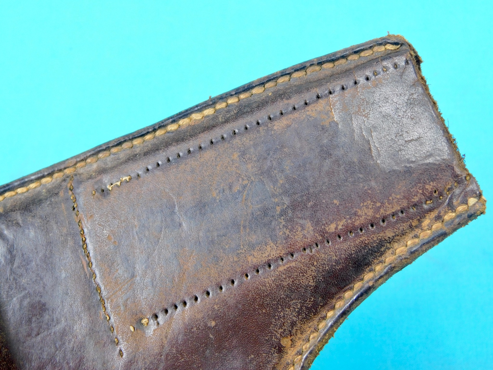 German WW1 Mauser or Walther Small Frame Pistol Revolver Gun Leather Holster