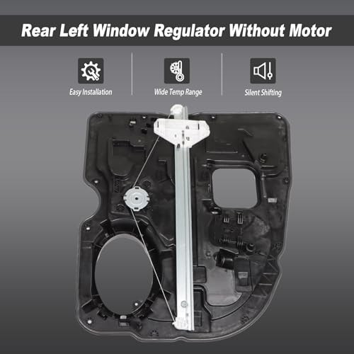 Rear Left Window Regulator Driver Side Without Motor Replacement for Ram 1500