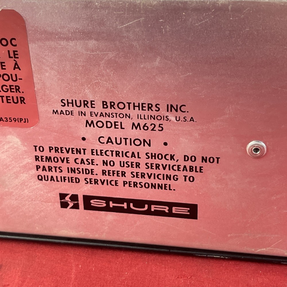 Shure (M625) Voicegate Vintage Unit - UNTESTED READ LOOK