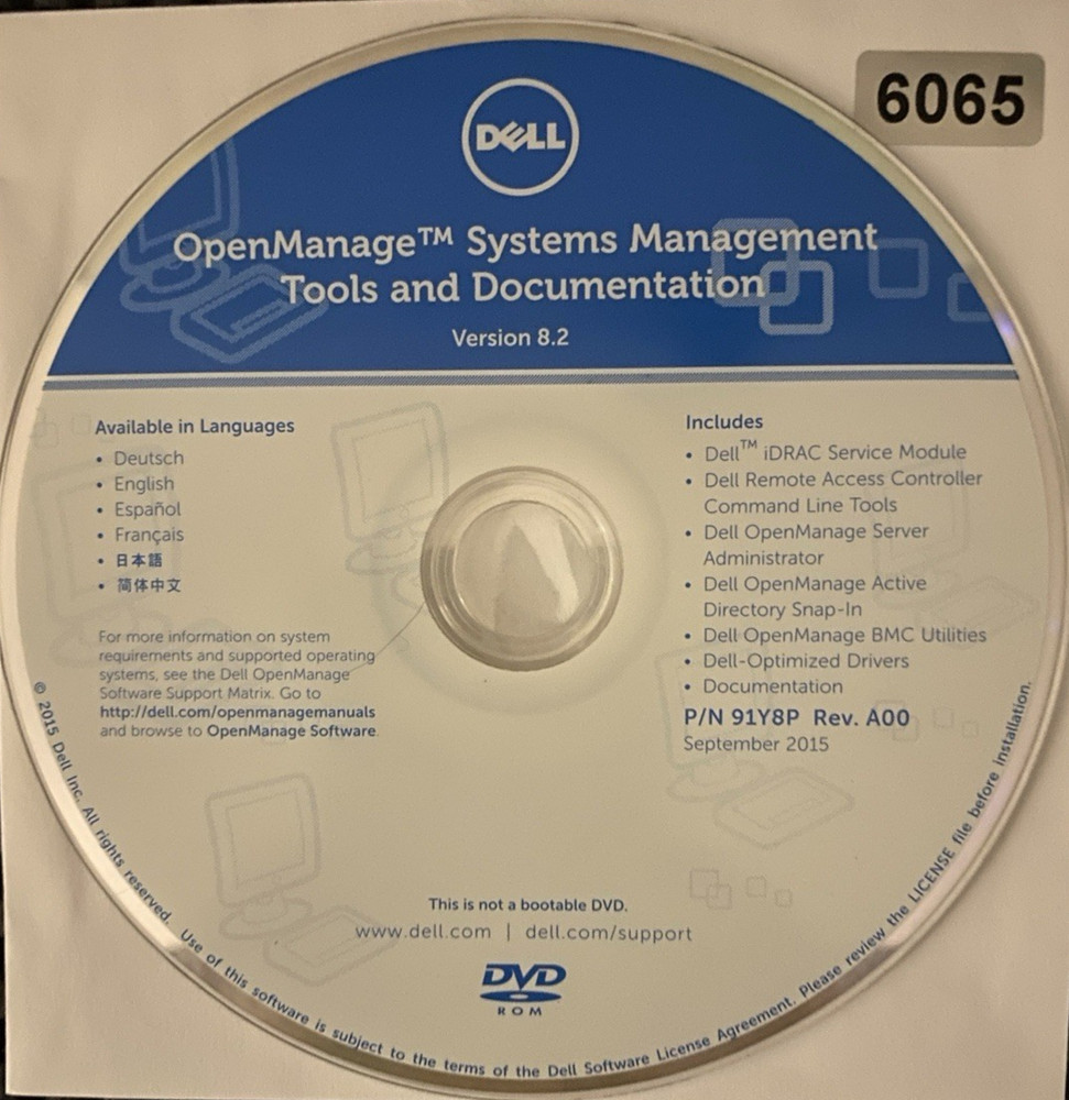 VINTAGE SOFTWARE | DELL OPENMANAGE SYSTEM MANAGEMENT | TOOLS, DOCUMENTATION V8.2