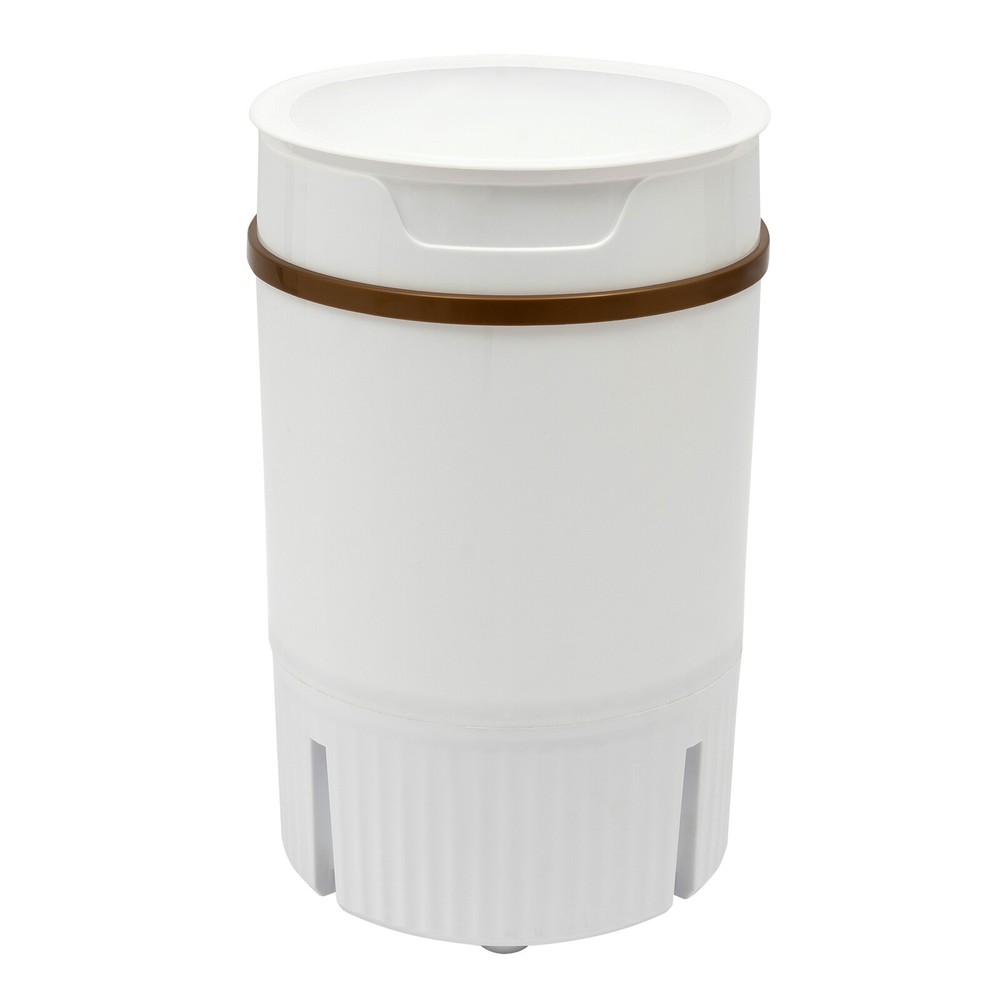 Portable Mini Washing Machine Washer with Drainage Basket Multi-Functional White