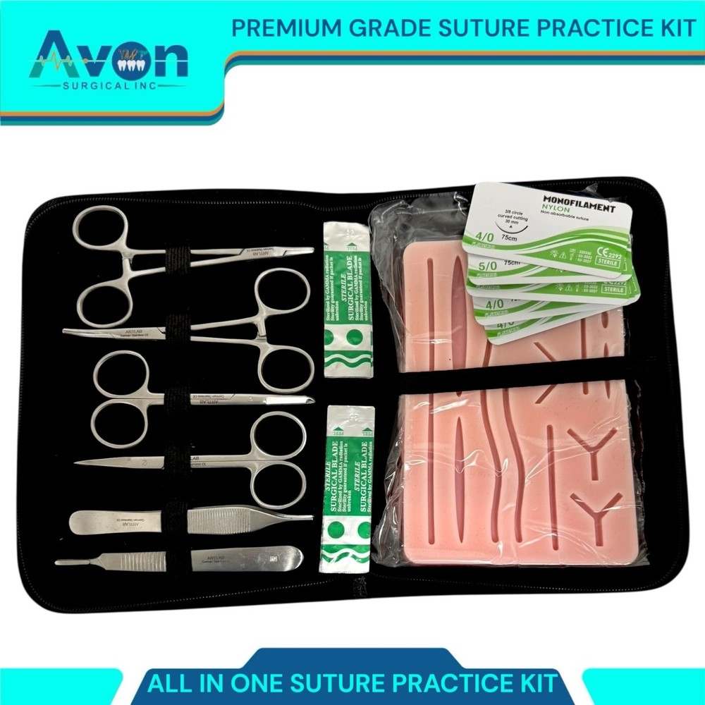 20PCS Practice Suture Kit for Training Student Use - Includes Essential Tools
