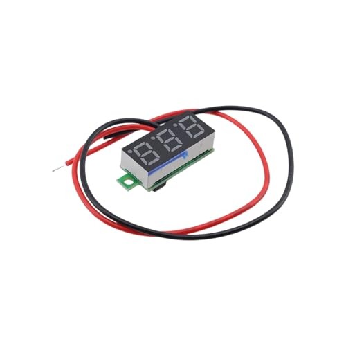 DC 5~30V Mini Digital Voltage Meter with LED Display Panel, 4PCS 0.28" Blue