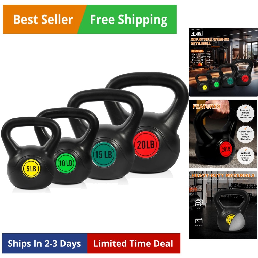 Kettlebell Sets Piece Strength Training KettleBells Weight Set
