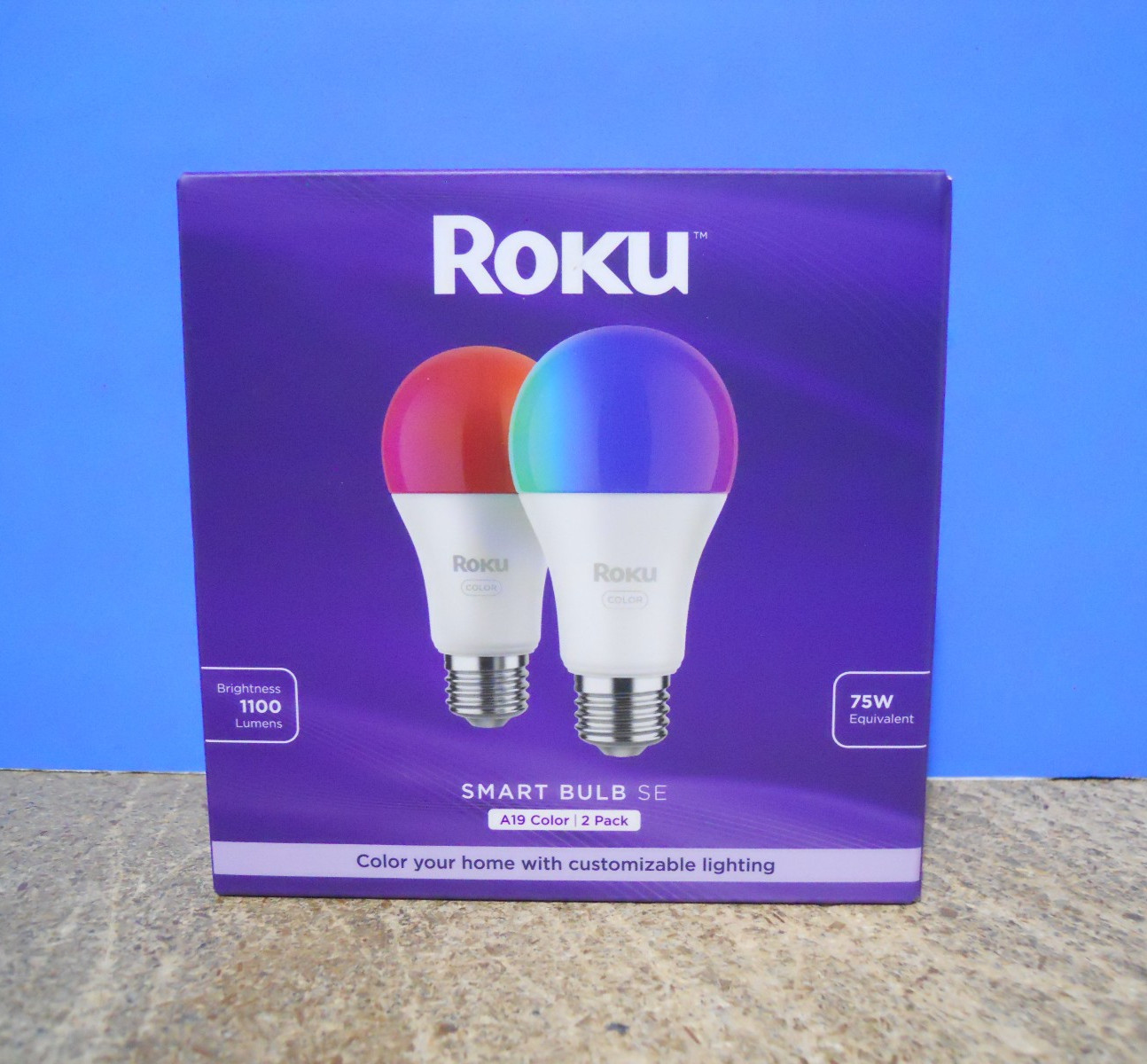 Roku Smart Home Smart Bulb SE (Color) 2-Pack with 16 Million Color Options 12 W