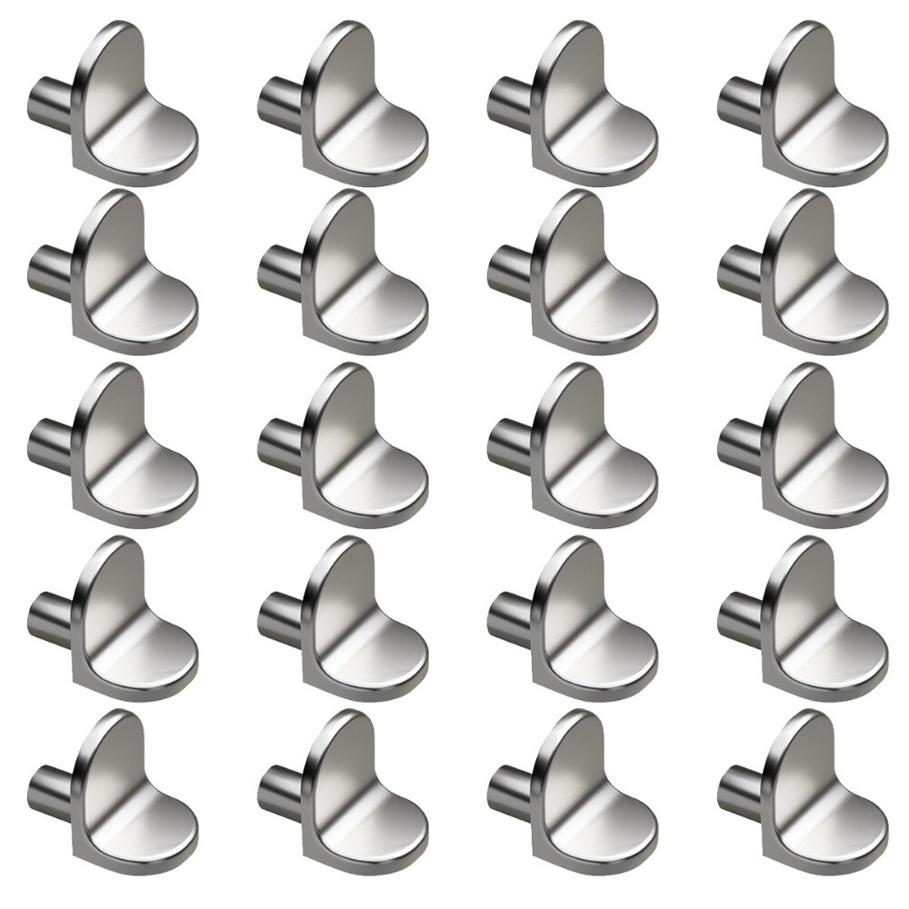 20Pcs 5mm Silver Solid Metal Laminate Support Hooks Pins for Kitchen Cabinets US