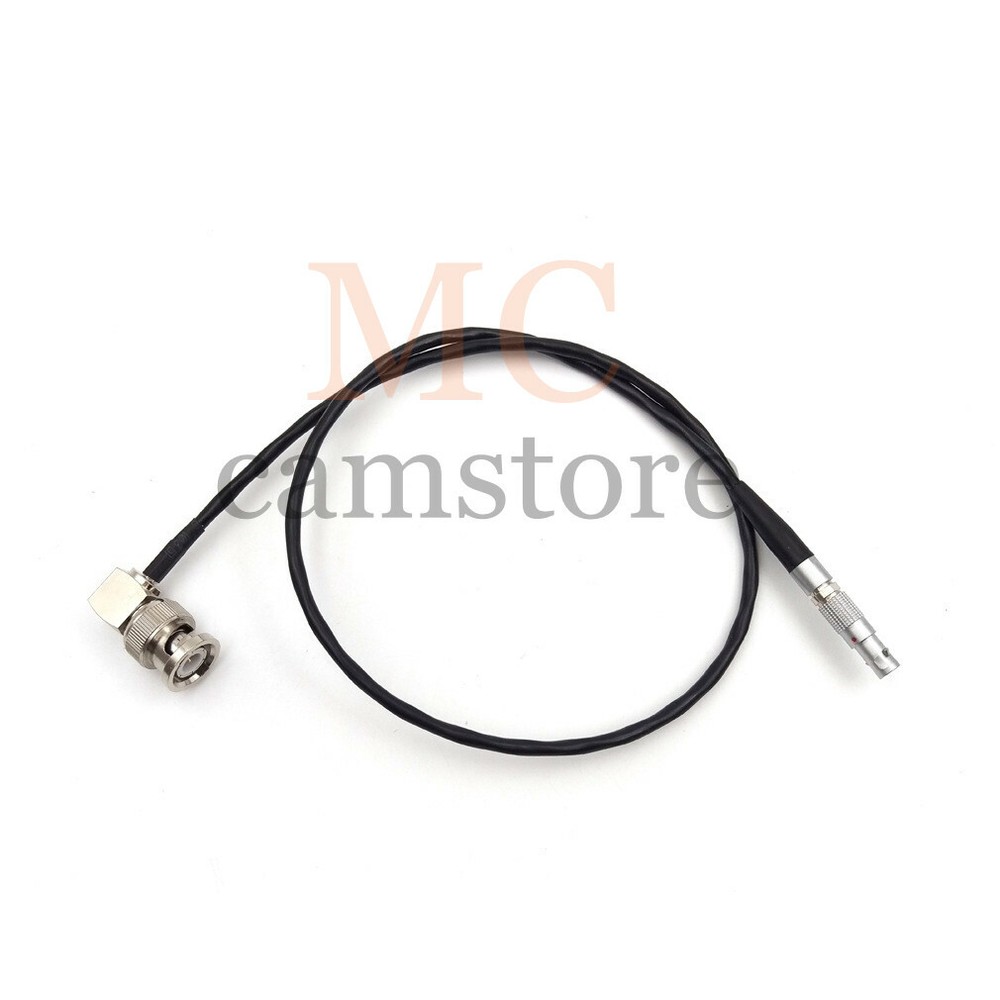 BNC plug to 00B 4pin plugs time code input adapter cable for Red Epic Scaret 20"