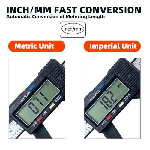 Digital Calipers-150mm/ 6” Electronic Micrometer Caliper Measuring Tool with