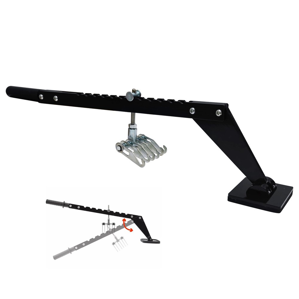 Car Dent Bar Puller Pull Lever Pulling Kit Adjustable Foot with EVA 6 Claw Hooks