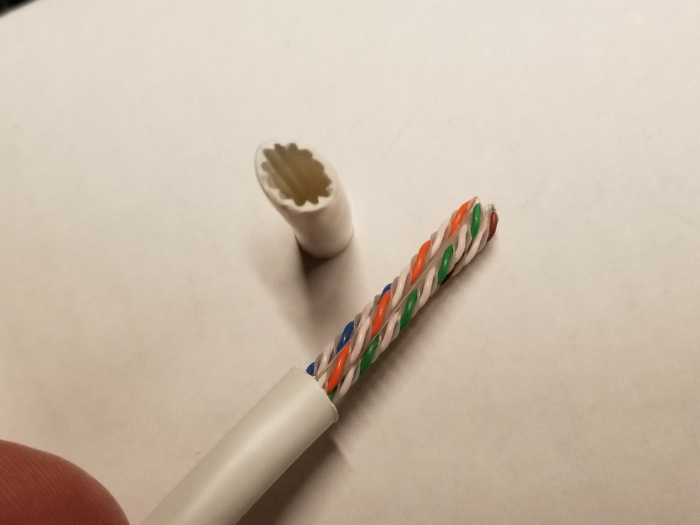 Commscope CS44R Cat6A U/UTP Network Ethernet 10G 10Gig Cable Riser White /100ft