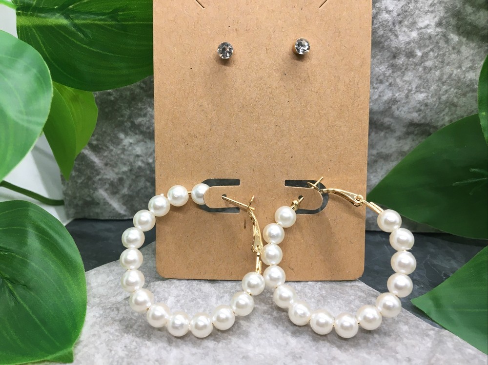 4 PC Gold-tone Earring Set Boho Retro Dangle Drop Hook New Free Ship 6162