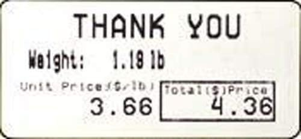 CAS Printing Scale Label Rolls (8060) – Rectangular Blank Thermal Label Rolls |