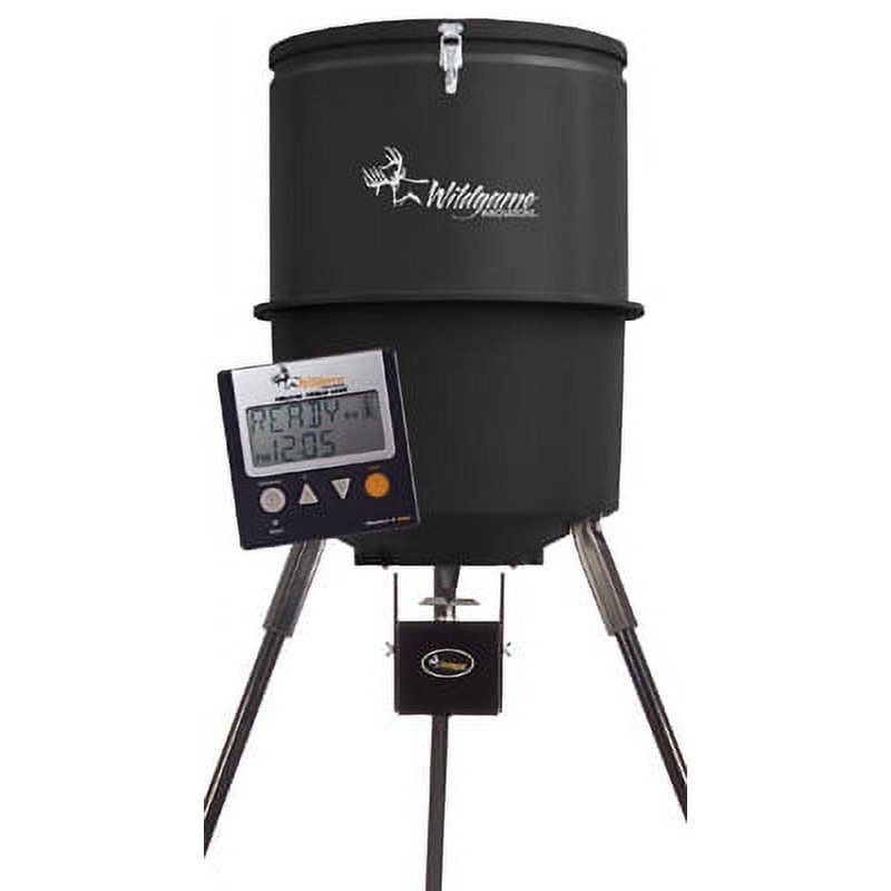 Automatic Quick Set Spin-Cast Wildlife Feeder 225lbs Varmint Guard UV Resistant