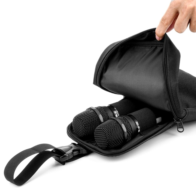 Microphone Carrying Case for Partybox Essential Speaker Mic Storage Bag