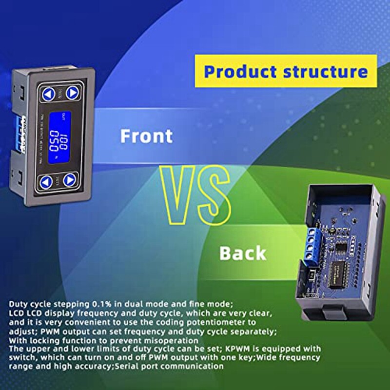 Adjustable Signal Generator, PWM Pulse Rate Working Cycle, Rectangular Well9620-