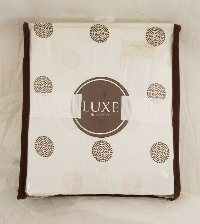 Tiddliwinks Luxe 100% Cotton Circles Fitted Crib Sheet NIP